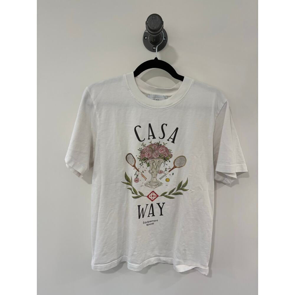CasaBlanca Tennis Clue Short Sleeve Tee Size L